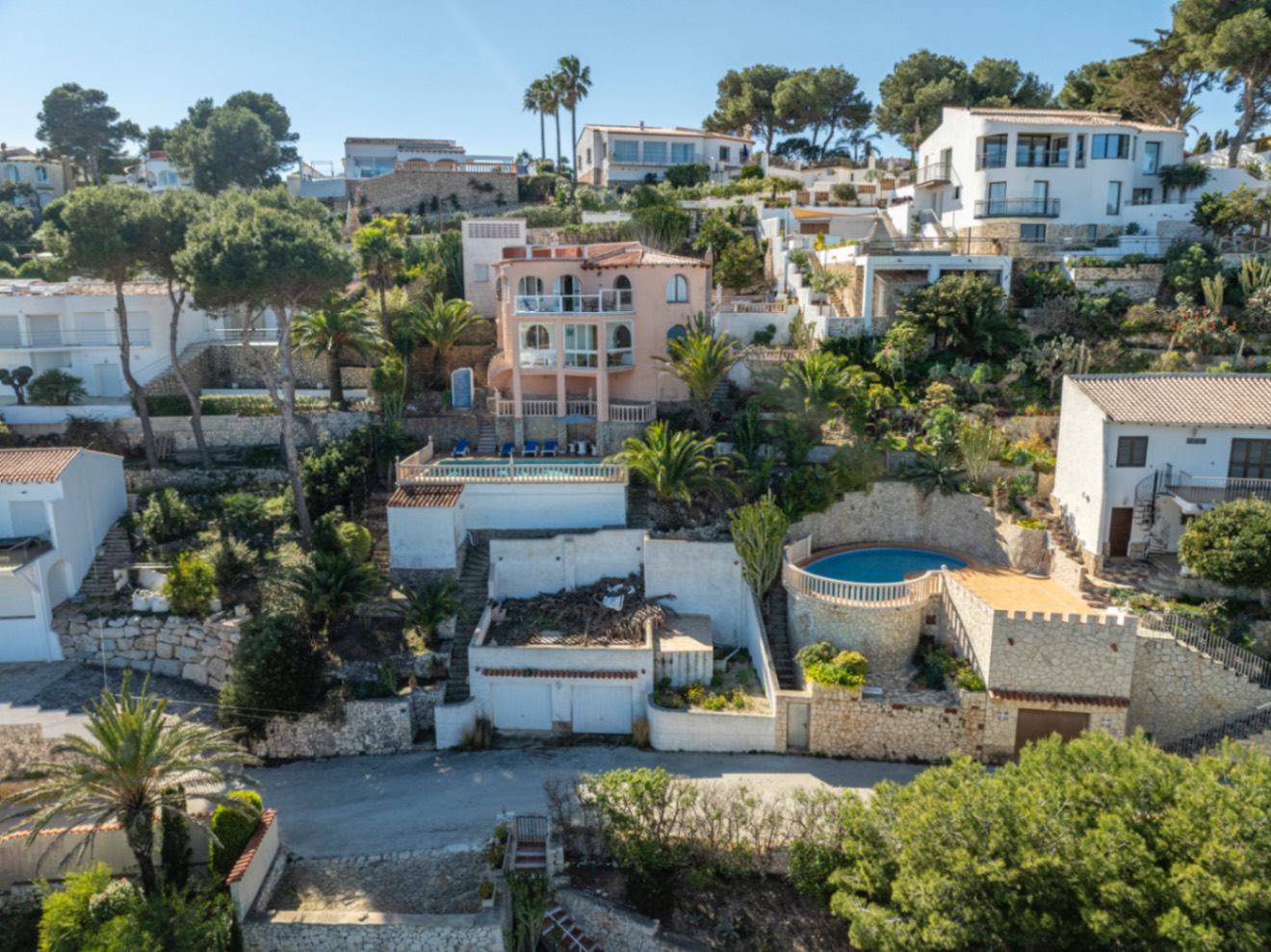 Villa en venta en Jávea con impresionantes vistas al mar.